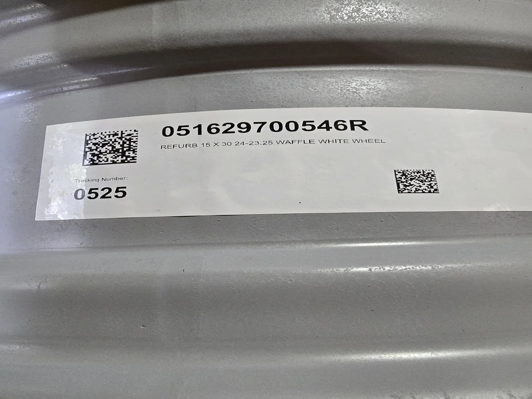15 X 30 WAFFLE 24-23.25 WHITE WHEEL 051629700546 image 3