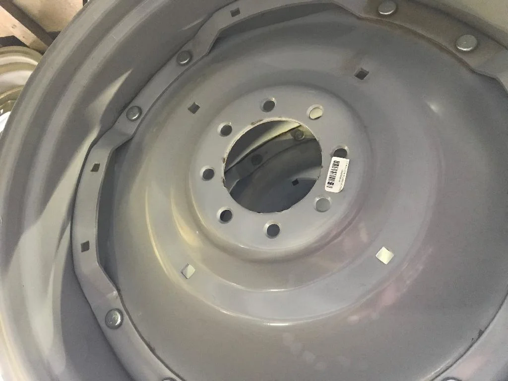 DISCS 34" WAFFLE 8-8-6.0 (4" DRAW) .75 BH TAPERED WITH WEIGHT HOLES SILVER 2 BOLT