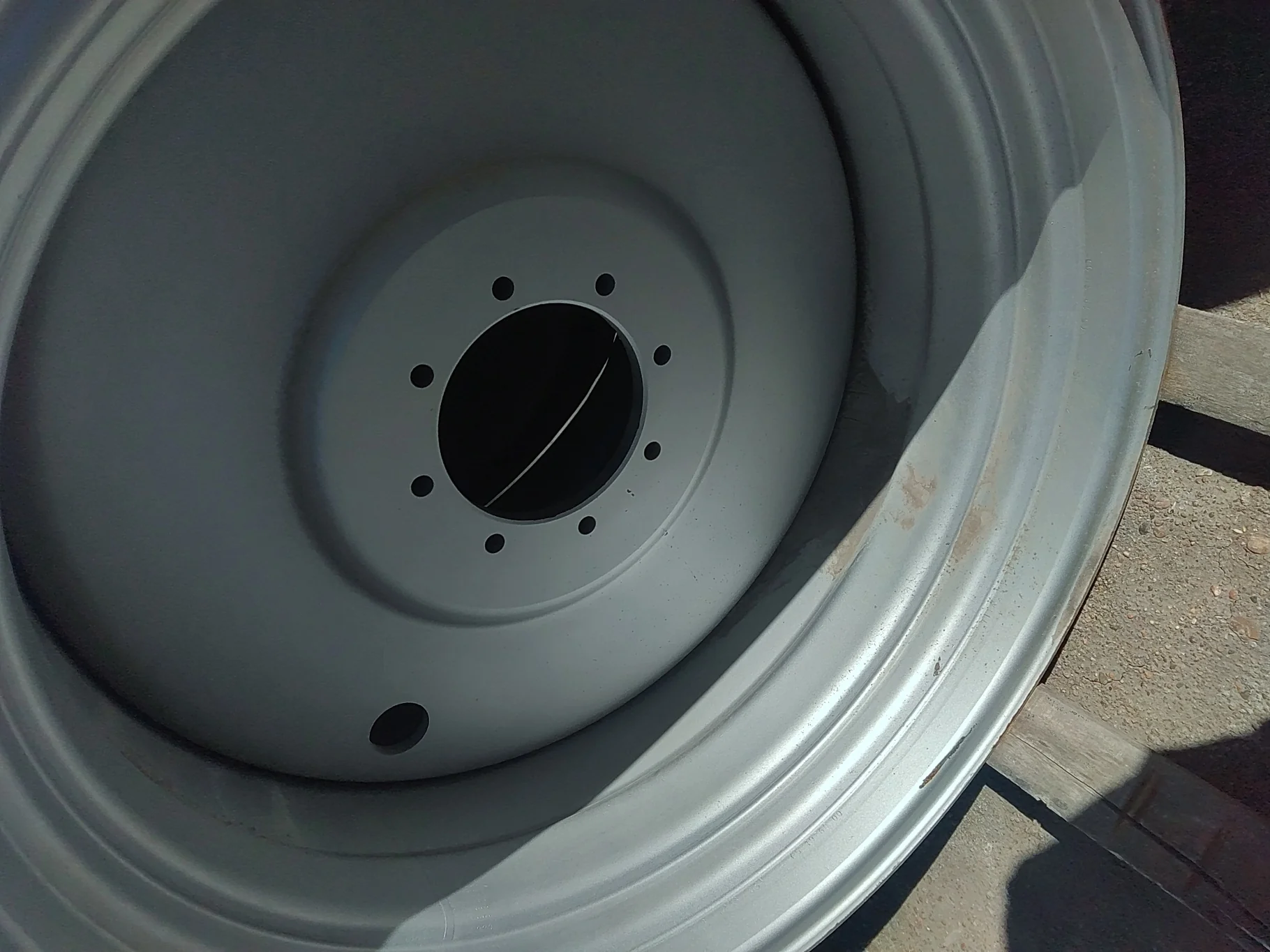 23 X 38 Miller Silver 8 Bolt Sprayer Wheel (8-10.826-8.755) 11" BS image 3