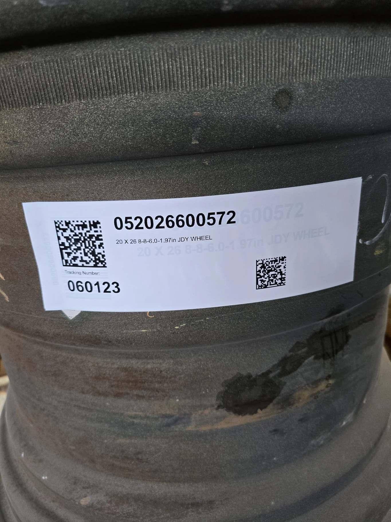 20 X 26 8-8-6.0-1.97in JDY WHEEL image 3