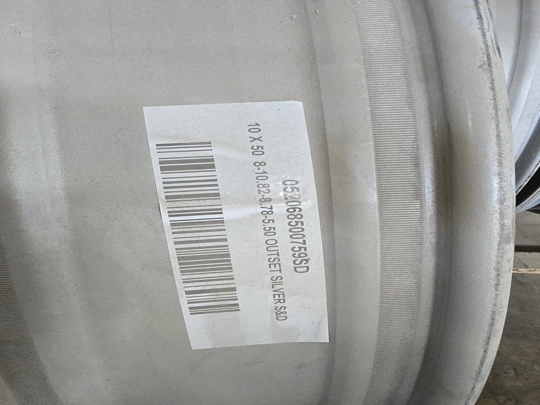 10 X 50 8-10.82-8.78-5.50 OUTSET SILVER image 3