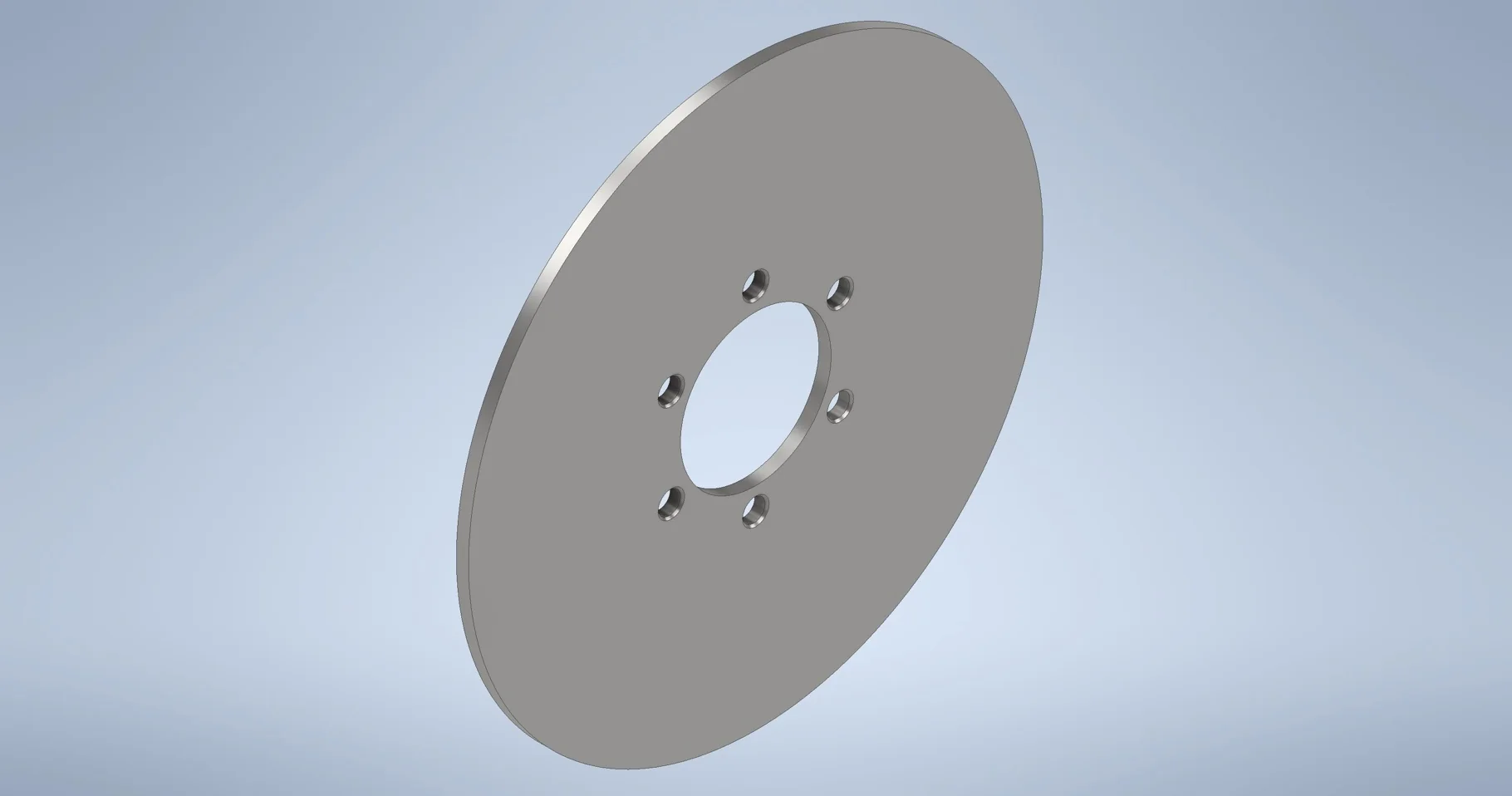DISCS 17.653" FLAT PLATE 6-6-4.63 (.687 TAPERED BH) .375 THK