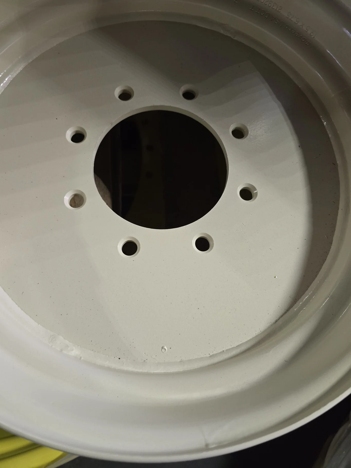 6.75 X 19.5 8-8-6.03 OFF WHITE WHEEL image 3