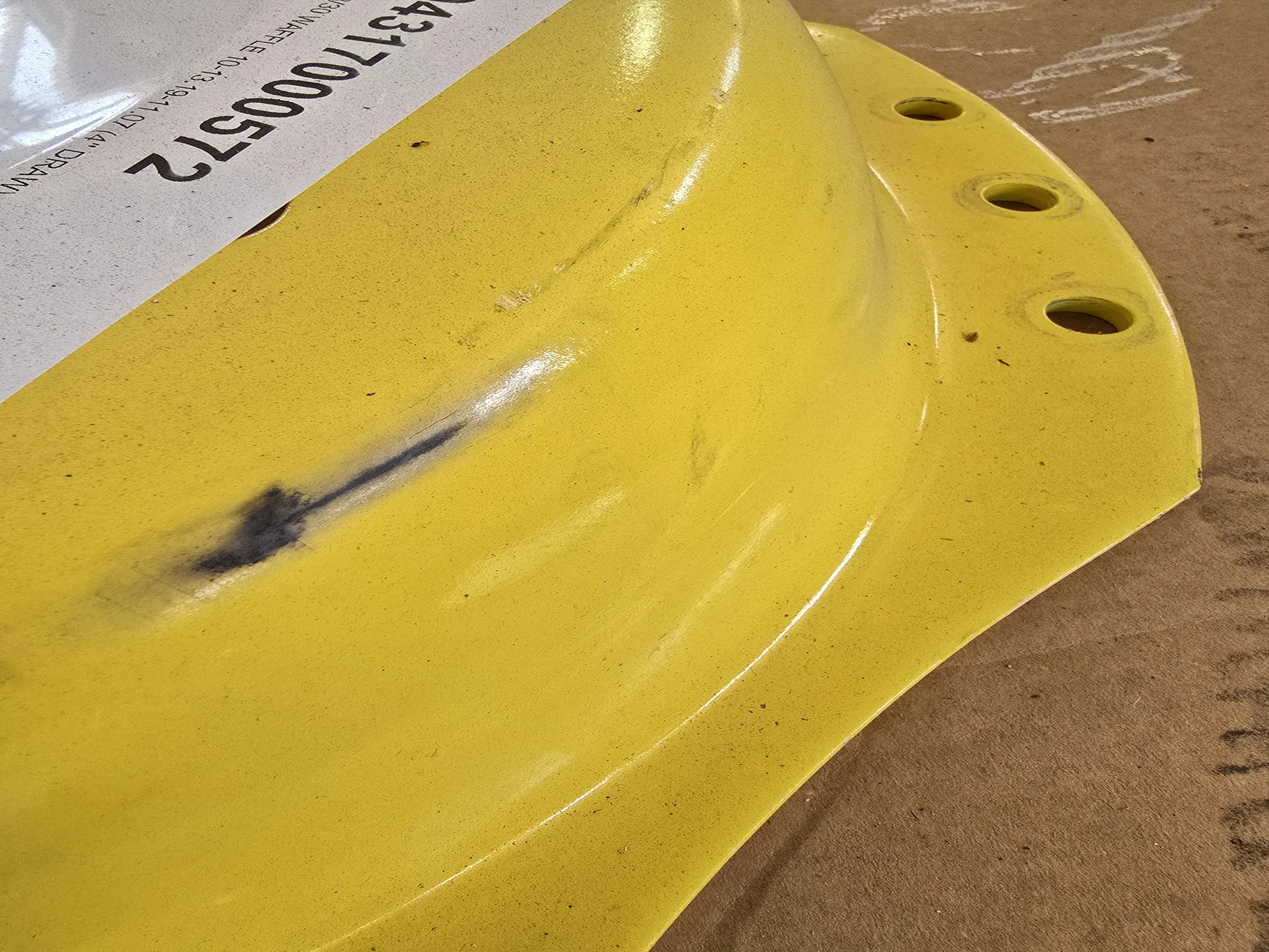 DISCS 28/30 WAFFLE 10-13.19-11.07 (4" DRAW) 3 BOLT YELLOW image 3