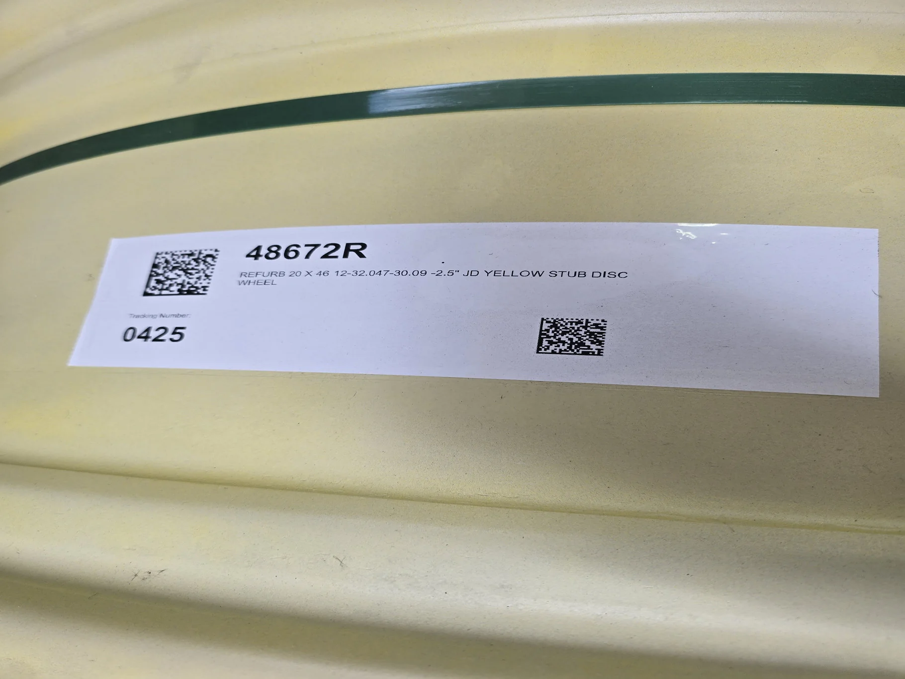 20 X 46 12-32.047-30.07 -12.75FS YELLOW WHEEL image 3