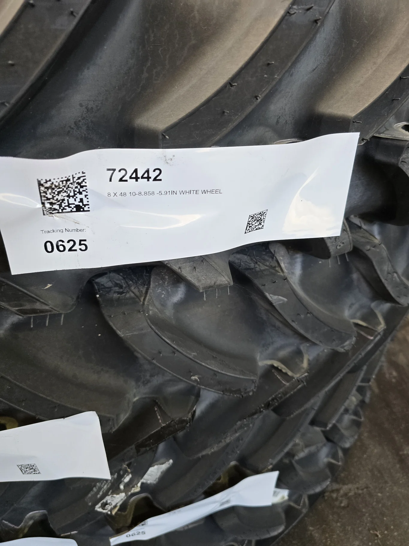 8 X 48 10-8.858 -5.91IN WHITE WHEEL image 3