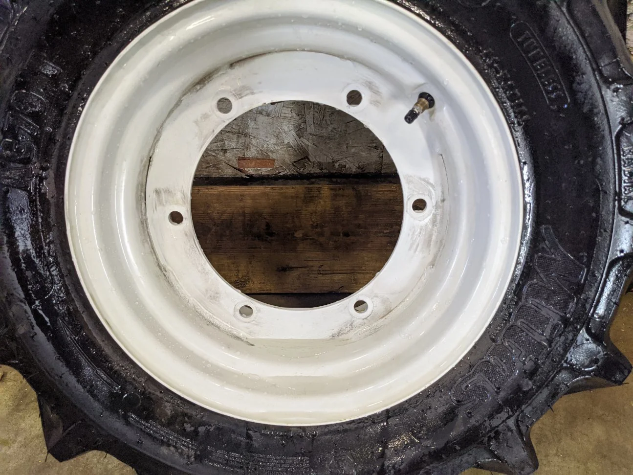 TAKE OFF 280/70R16 Mitas AC70 T 112A8 R-1W TL on a 8 x 16 NH 6 Bolt Wheel image 2