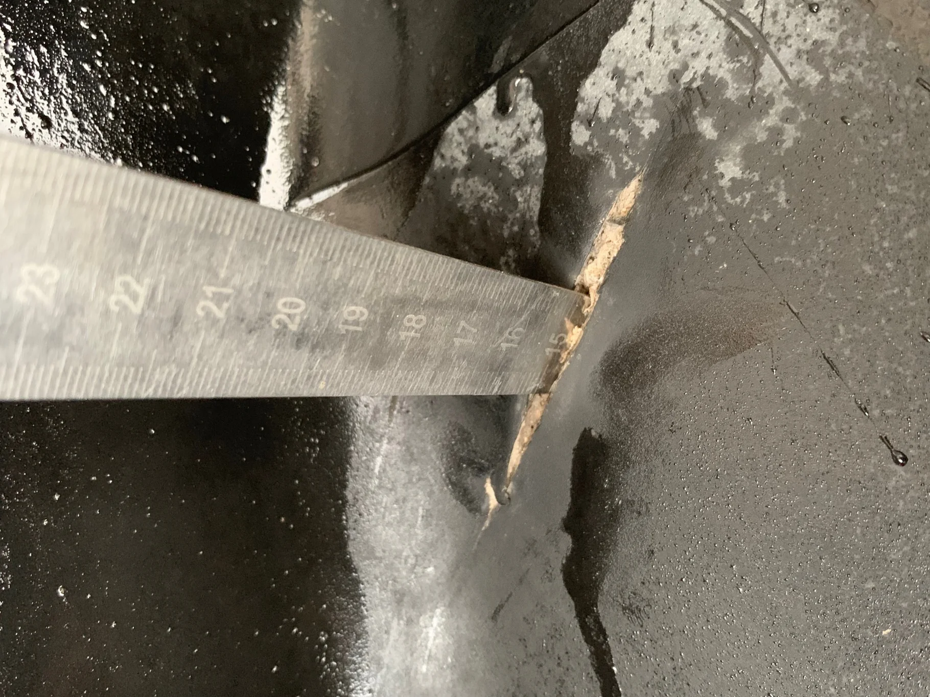 Take off 650/65R38 Trelleborg TM800 (166D) TL mount on 18 x 38 CIH Silver (10-13-11) Small Sidewall image 6
