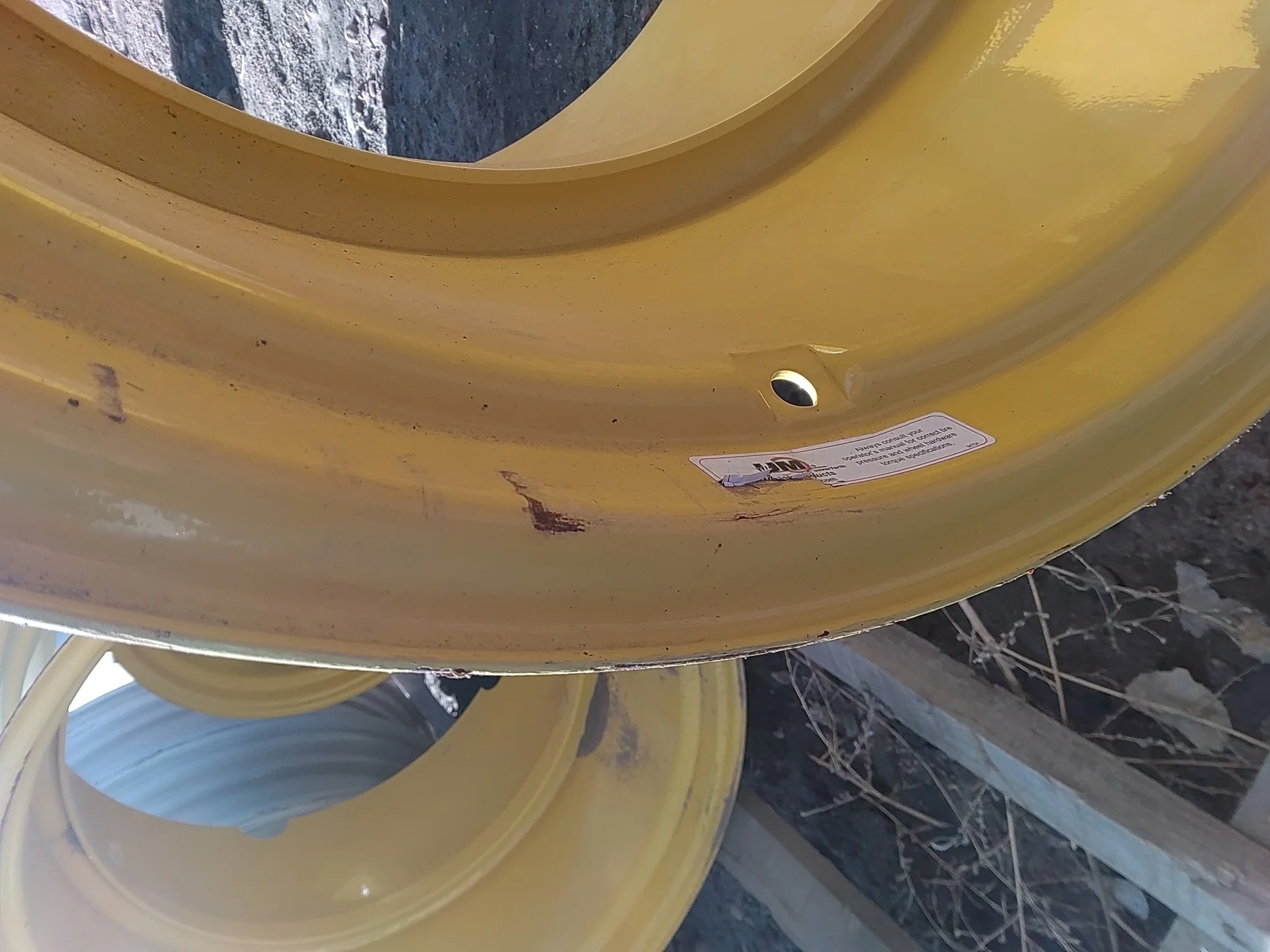 TAKE-OFF 15 X 30 T-RAIL BAND DUAL W/ 10" BAND YELLOW image 7