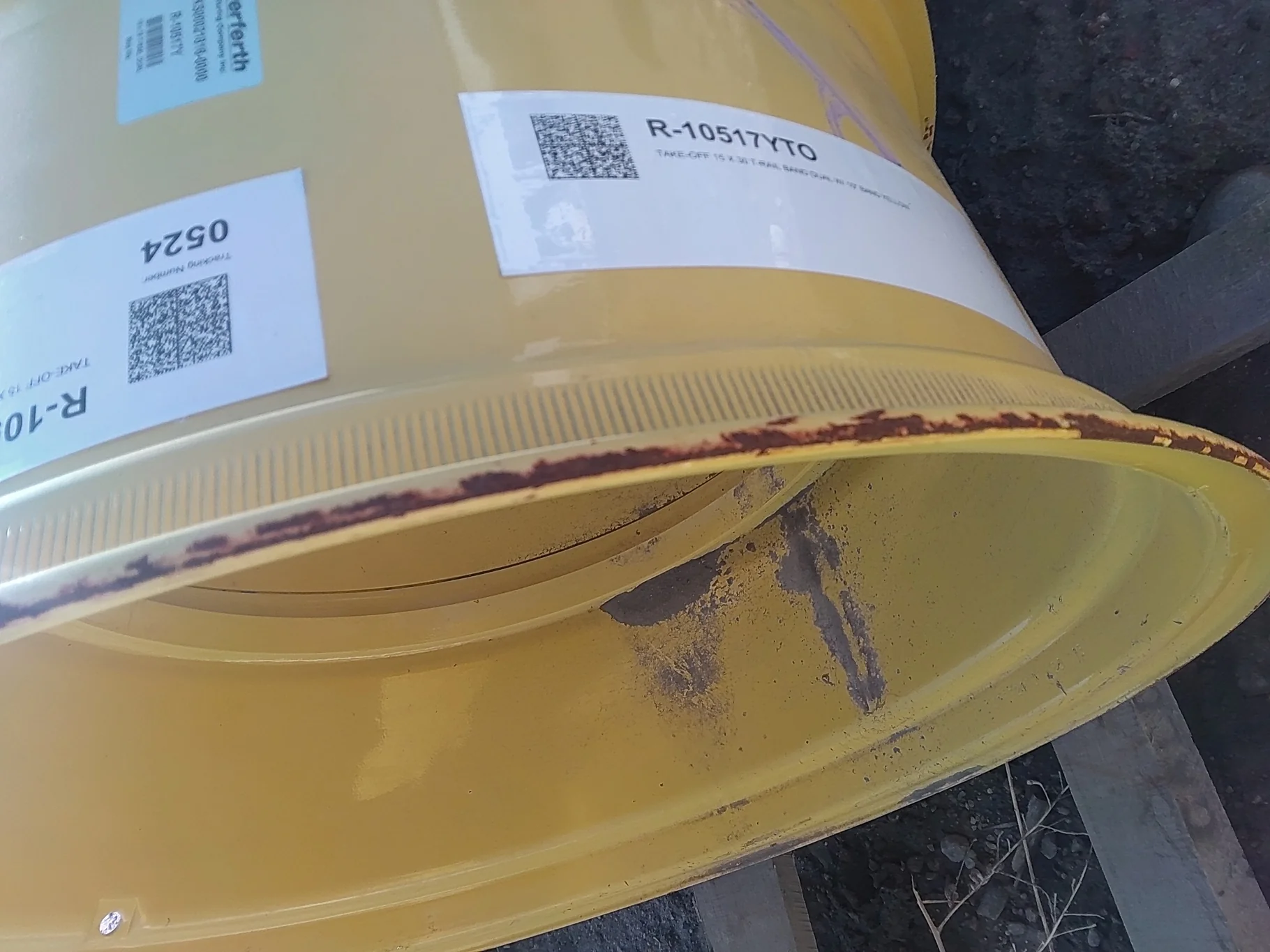 TAKE-OFF 15 X 30 T-RAIL BAND DUAL W/ 10" BAND YELLOW image 8