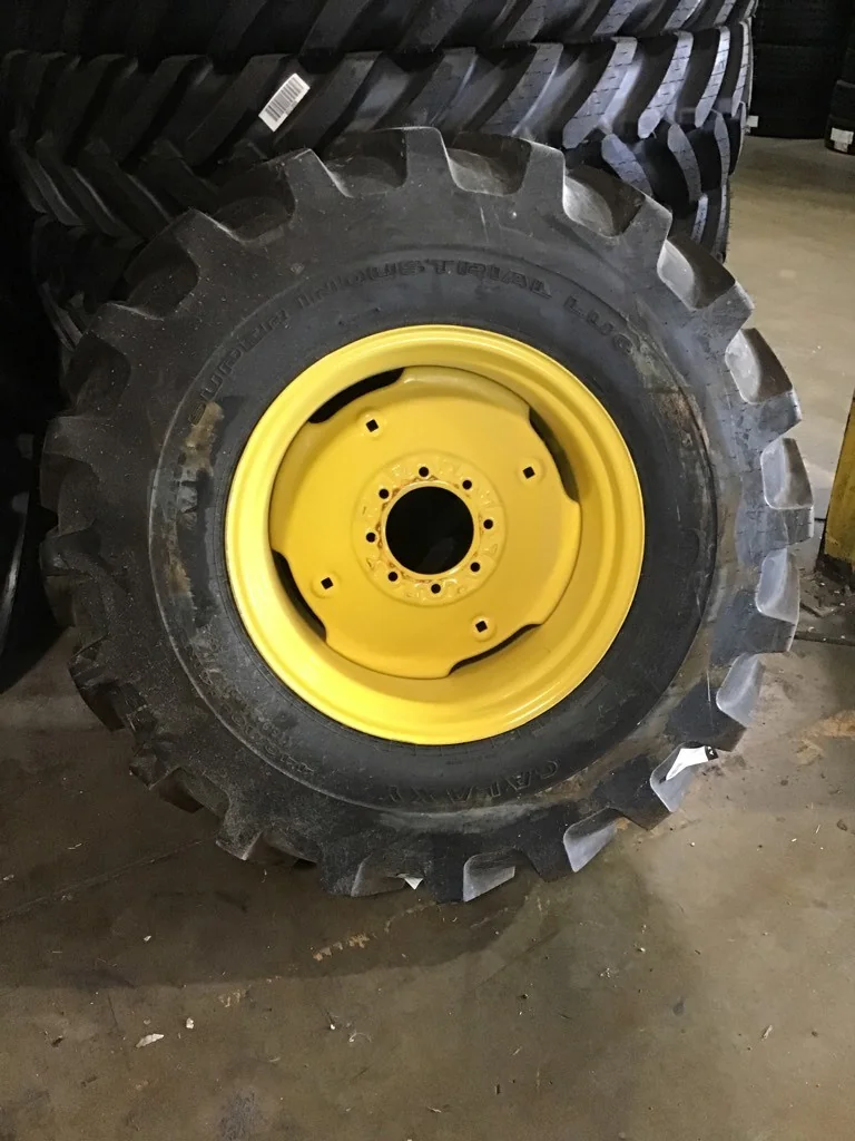 Take-Off 16.9-24 138A8 Galaxy Super Industrial Lug TL R-4 95-100% on 15 X 24 8-8-5.95 Yellow