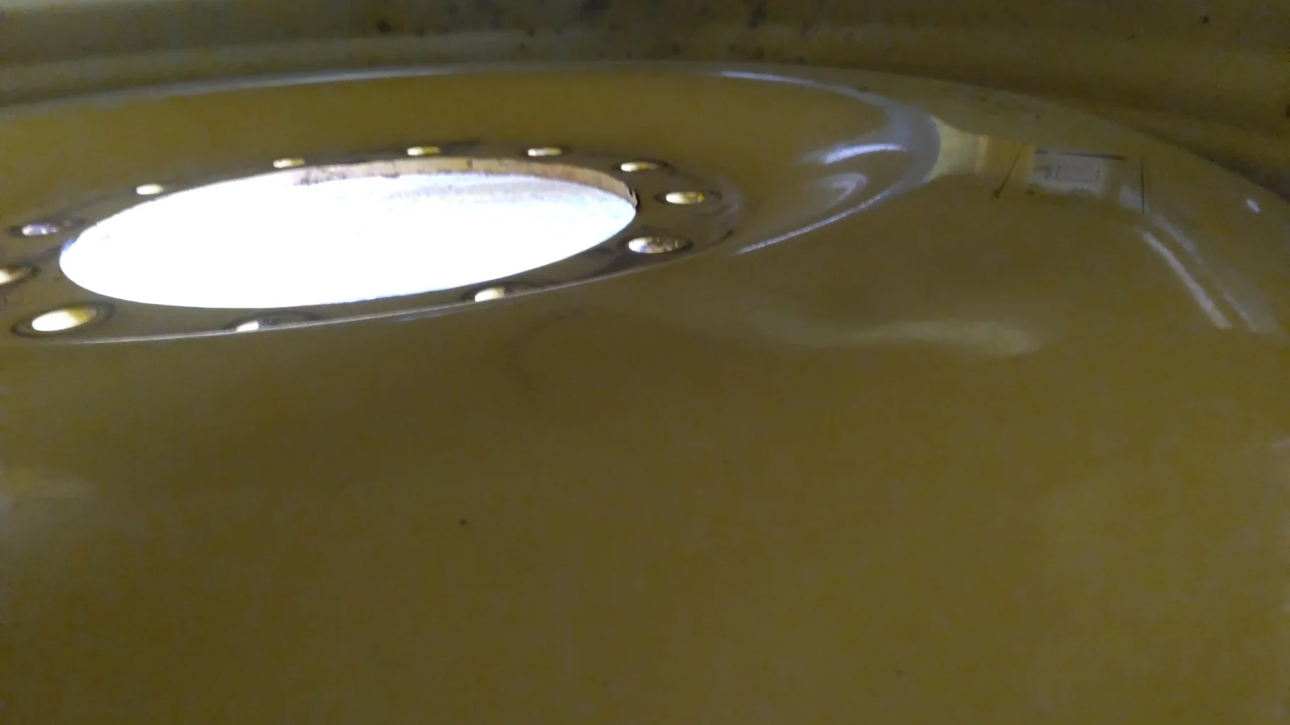 USED 13 X 46 12-13.976-11.857-1 Bubble Disc Yellow Wheel image 2