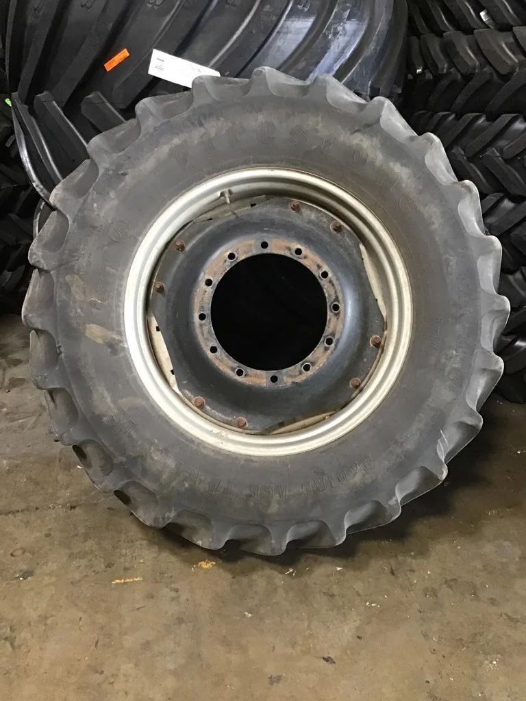 Used 420/85R34 147B Firestone Radial All Traction DT TL R-1W 80-85% on 15 X 34 12-16.732-14.620