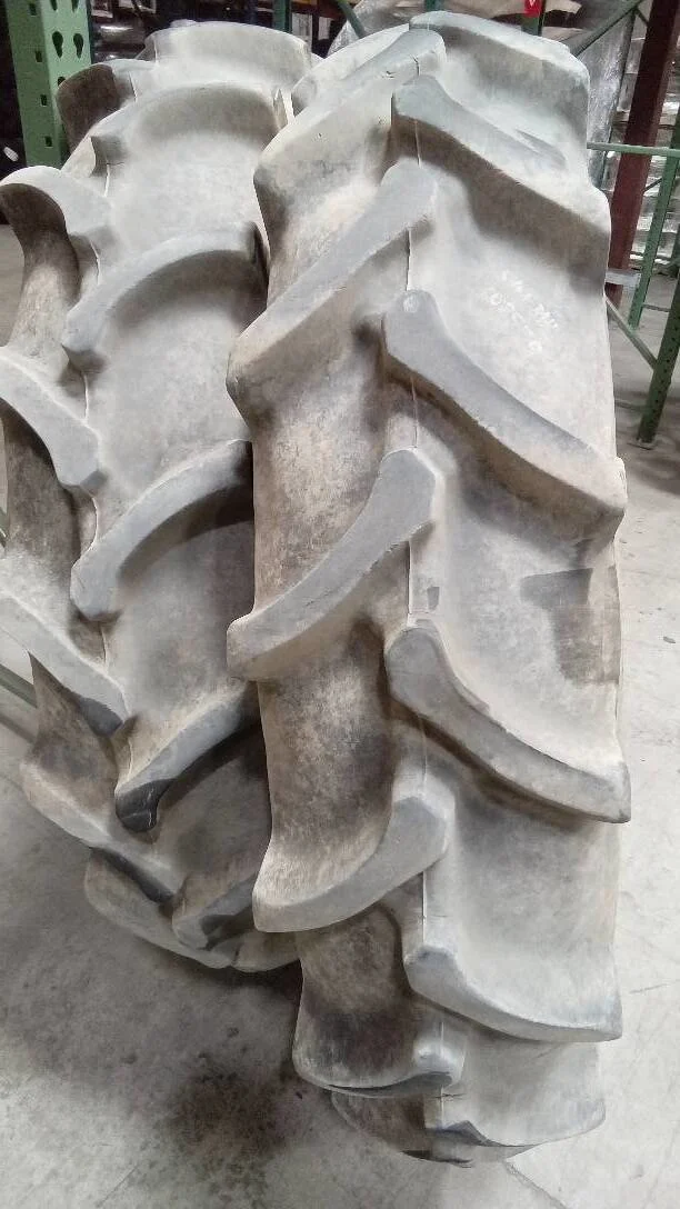 Used 13.6-R38 6ply Firestone Champion Spade Grip TL R-2 70-75% on 13 X 38 8-10.82-8.78 GKN 4/2 image 2