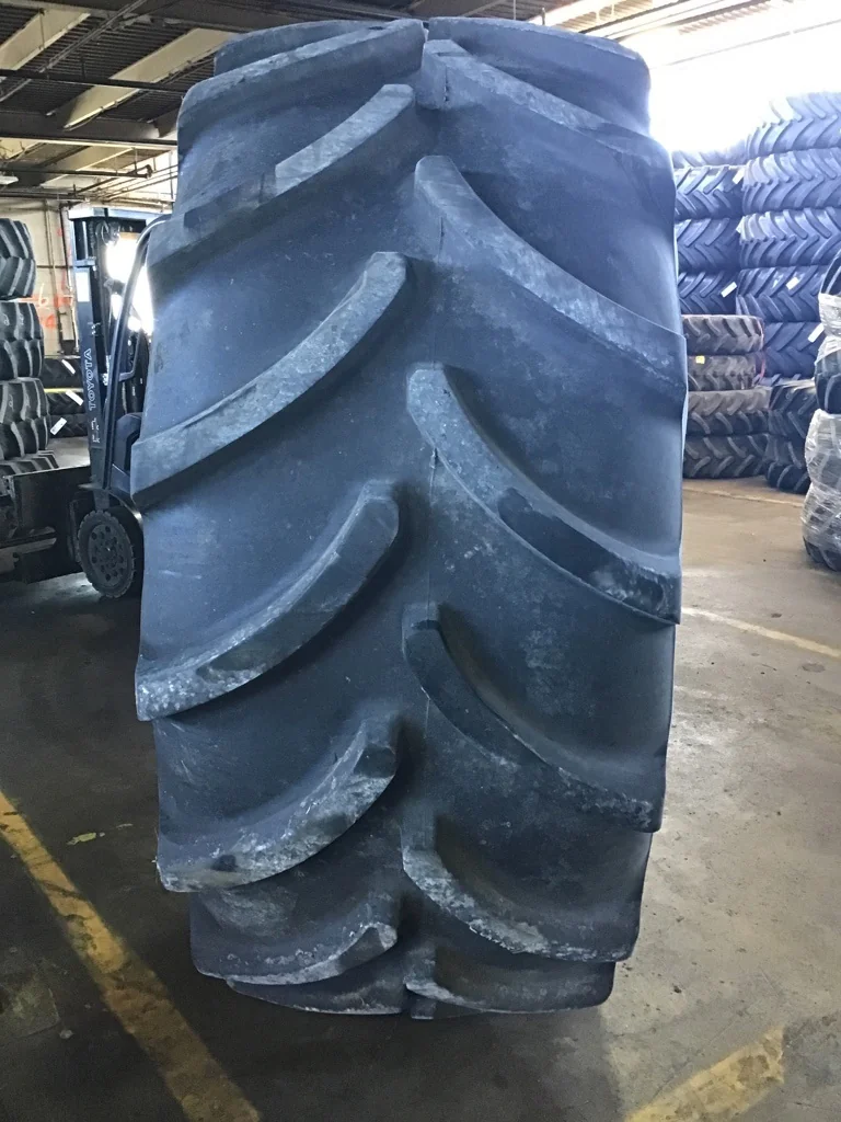 Used 800/70R38 173D Firestone Maxi Traction TL R-1W 90-95% on 27 X 38 10-13.19-11.07 Solid Yellow image 3