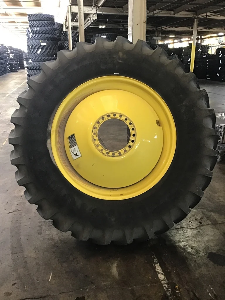 USED 520/85R42 157B Firestone All Traction 23 Degree TL R-1 90-95% on 18 X 42 20-13.189-11.07-15.56
