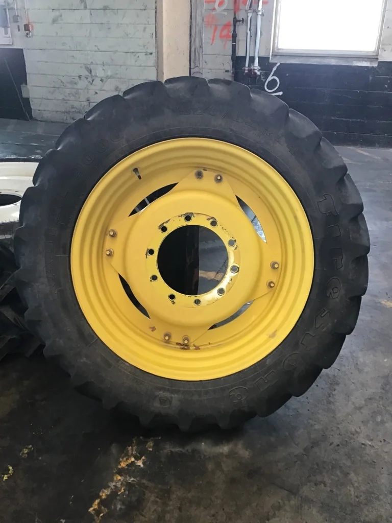 Used 320/85R34 133B Firestone Radial 9000 TL R-1W 45-50% on 10 X 34 10-13.19-11.07 GKN 4/2 Rail