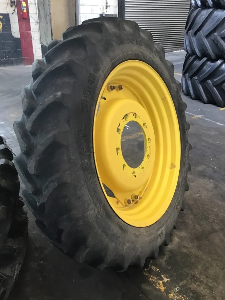 Used 320/85R34 133B Firestone Radial 9000 TL R-1W 45-50% on 10 X 34 10-13.19-11.07 GKN 4/2 Rail image 2