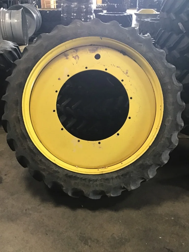 Used 320/90R54 149A8 Goodyear Super Traction DT800 TL R-1W 70-75% on 10 X 54 12-32.047-30.078