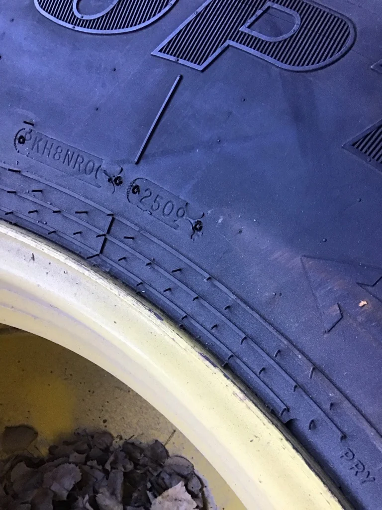 Used 650/85R38 173A8 Goodyear Optitrac DT824 TL R-1W 90-95% on 23 x 38 10-13.18-11.09-14.4 Dolly image 4