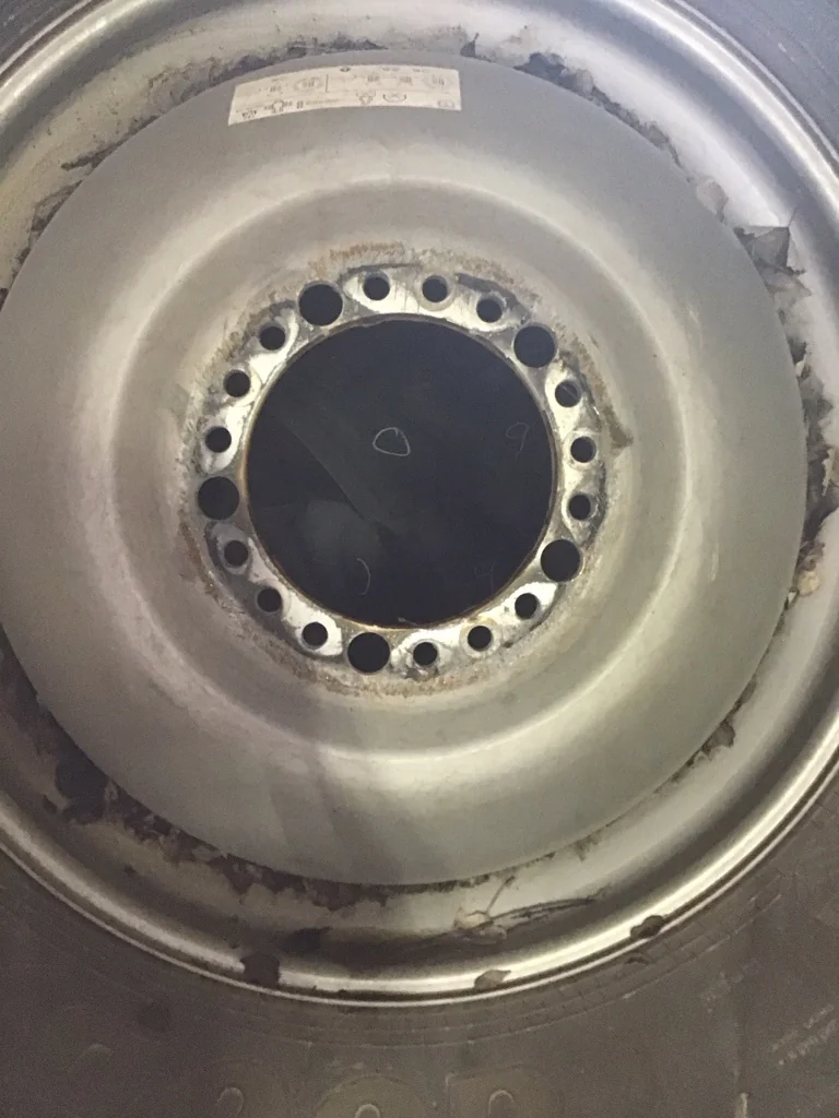 Used 620/70R42 166A8 Goodyear Optitrac DT812 TL R-1W 85-90% on 18 x 42 20-13.19-11.07 Dolly Dual image 3