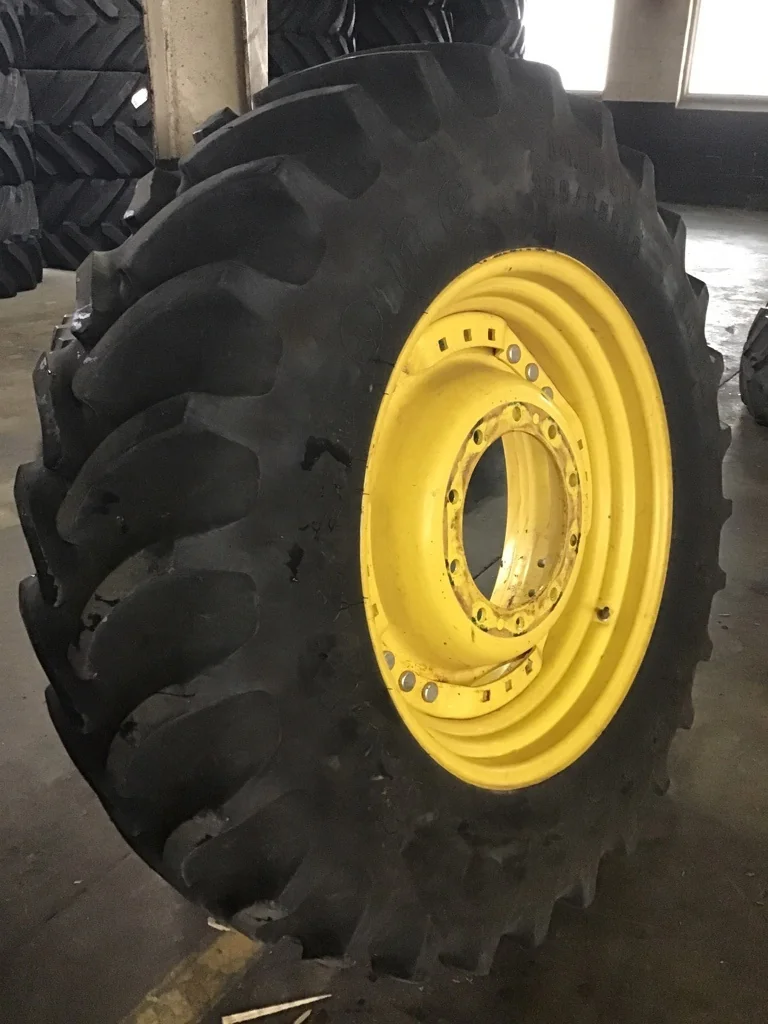 Used 380/85R30 135B Firestone Radial All Traction FWD TL R-1 75-80% on 13 X 30 10-13.19-11.07 28/30