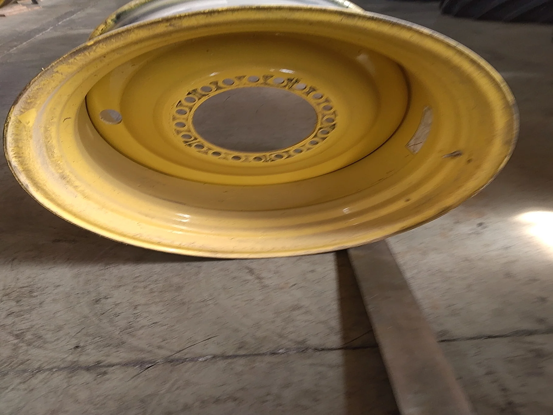 Used 27 X 32 20-13.19-11.07 Titan Combine Yellow Wheel