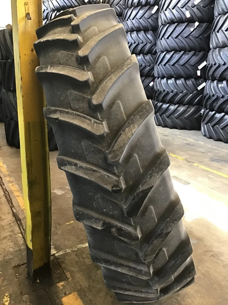 Used 480/80R50 159A8 Michelin Agribib TL R-1W 80-85% on 15 X 50 10-13.19-11.07 Titan Dual Yellow image 3