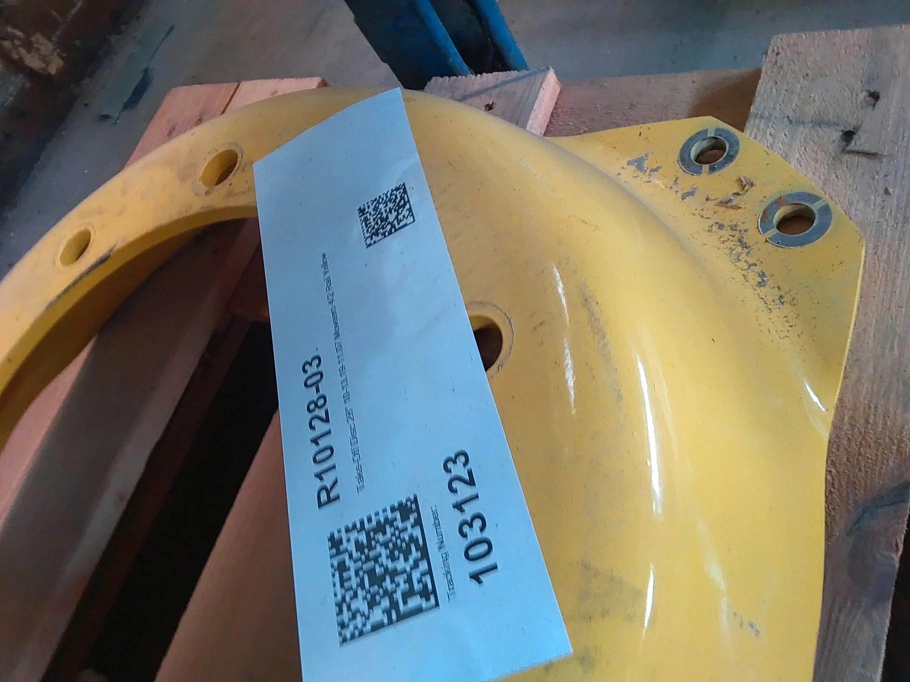 Take-Off Discs 28" 10-13.19-11.07 Moveero 4/2 Rail Yellow image 2