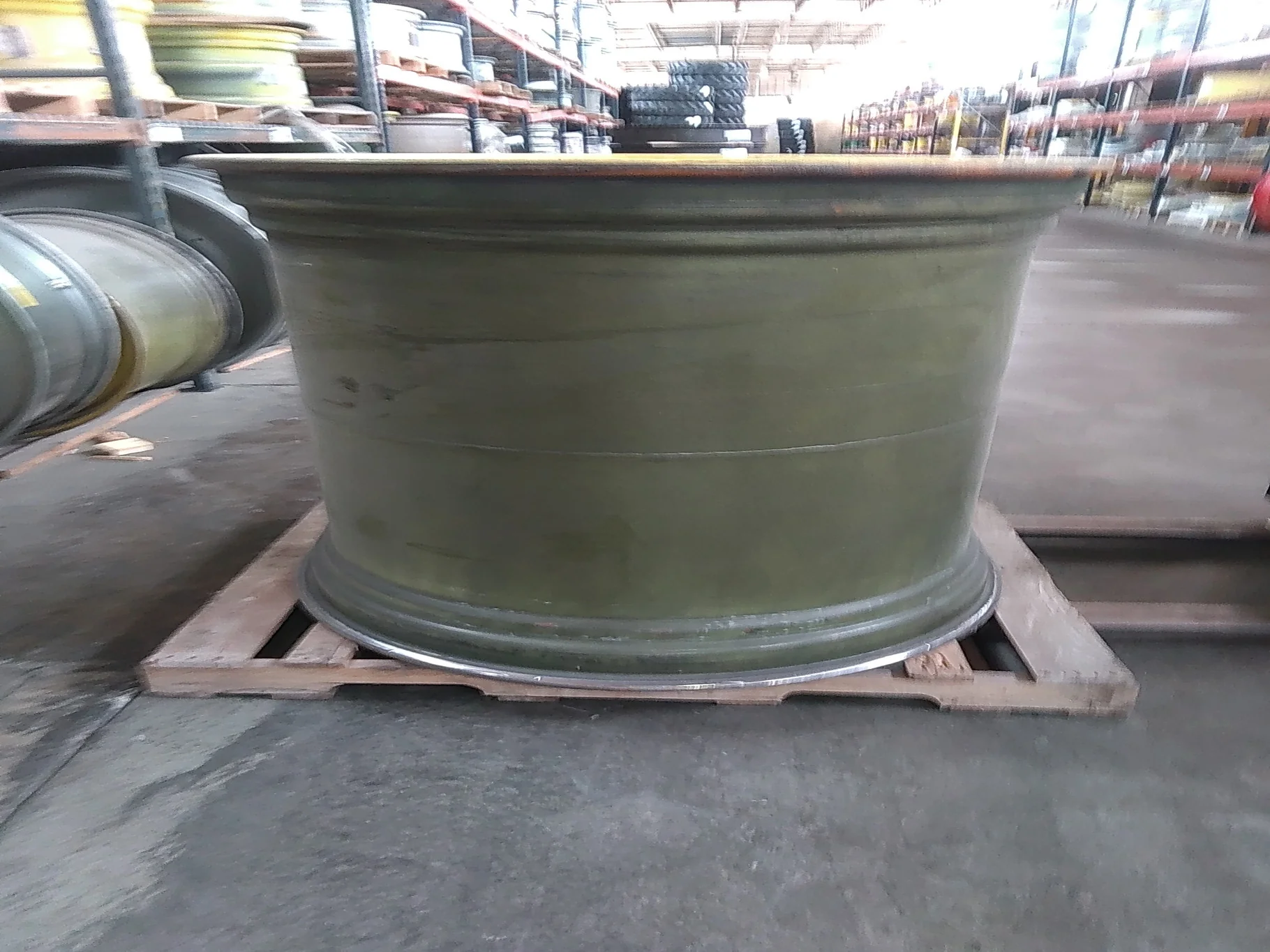Used 44 X 46 20-13.19-11.07 Combine Yellow Wheel image 2