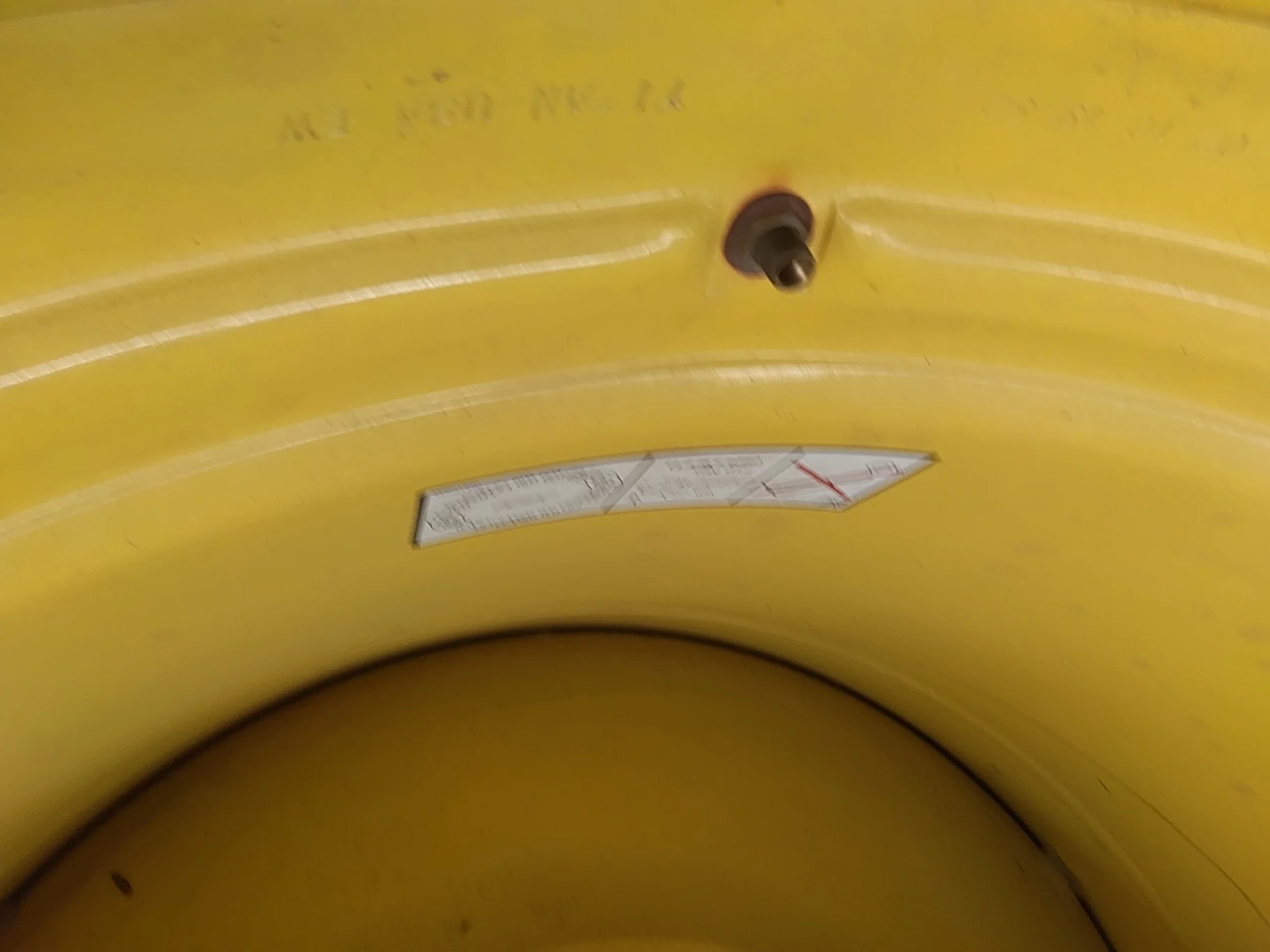 Used 44 X 46 20-13.19-11.07 Combine Yellow Wheel image 4