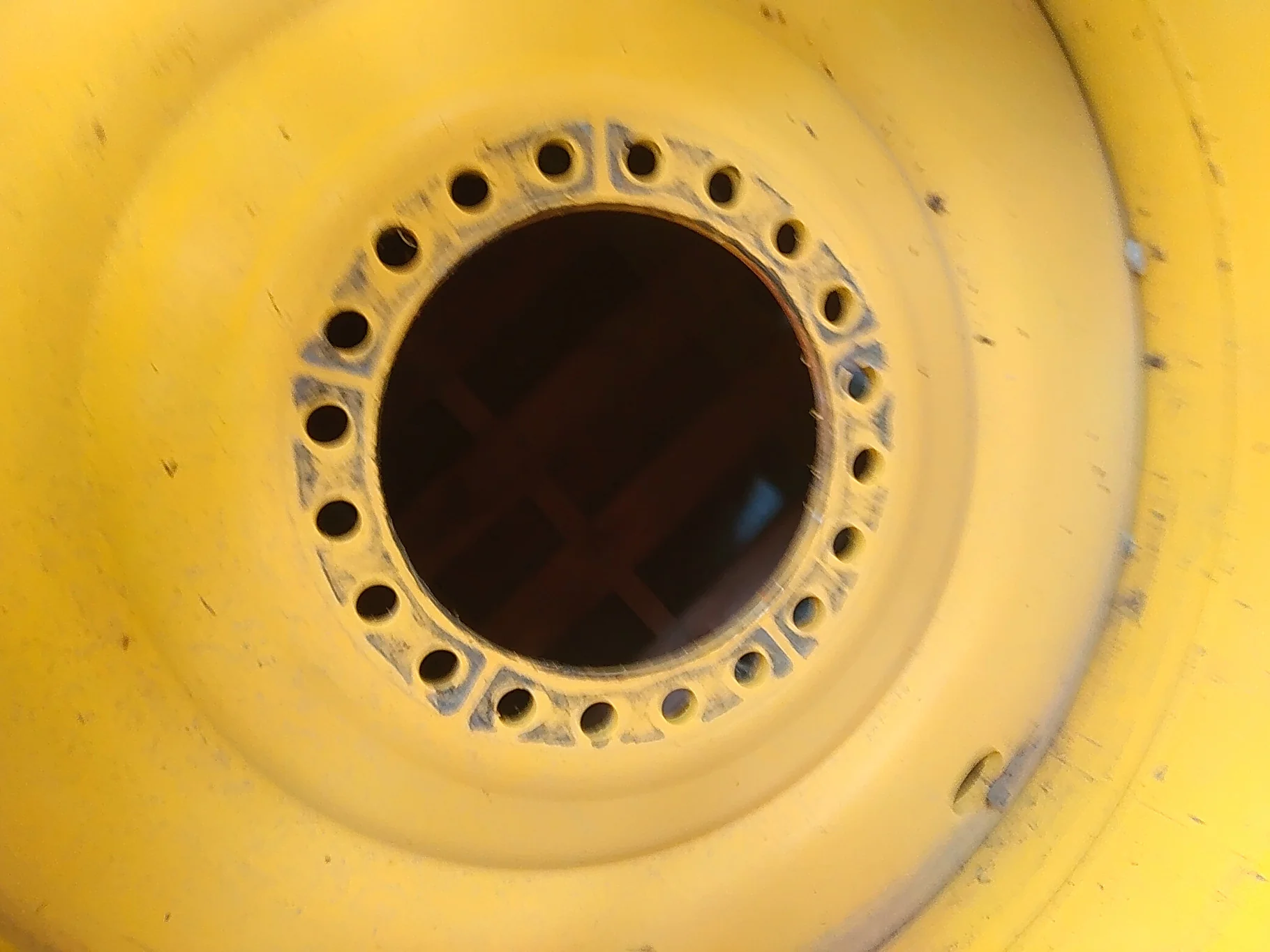 Used 44 X 46 20-13.19-11.07 Combine Yellow Wheel image 6