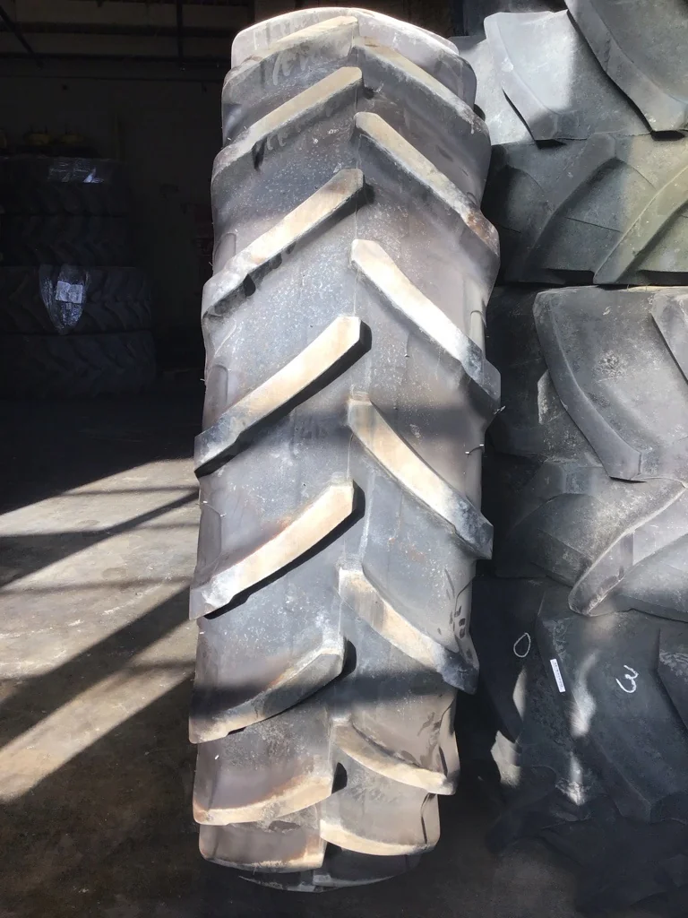 Take-Off 480/80R50 159A8 Michelin Agribib 2 TL R-1W 95-100% on 15 X 50 10-13.19-11.07 Dual Yellow image 3