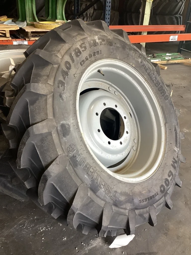 Take-Off 340/85R28 127A8 Trelleborg TM600 TL R-1W 95-100% On 12 x 28 (8-10.82-8.78) 4/2 Rail/Disc image 2