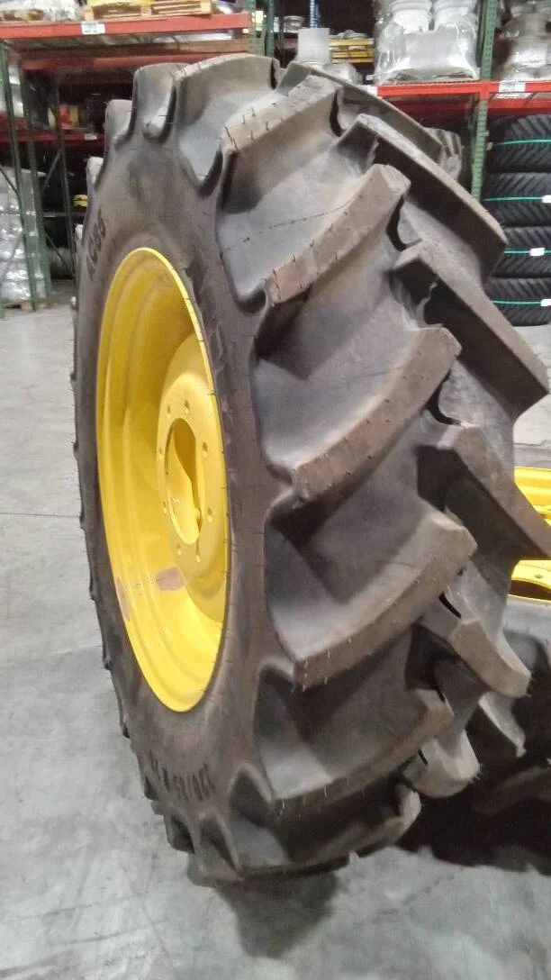 Take-Off 320/85R28 124 B Mitas AC85 TL R-1W 95-100% on 10 X 28 8-10.82-8.78 4/2 Clamp JD Yellow image 2