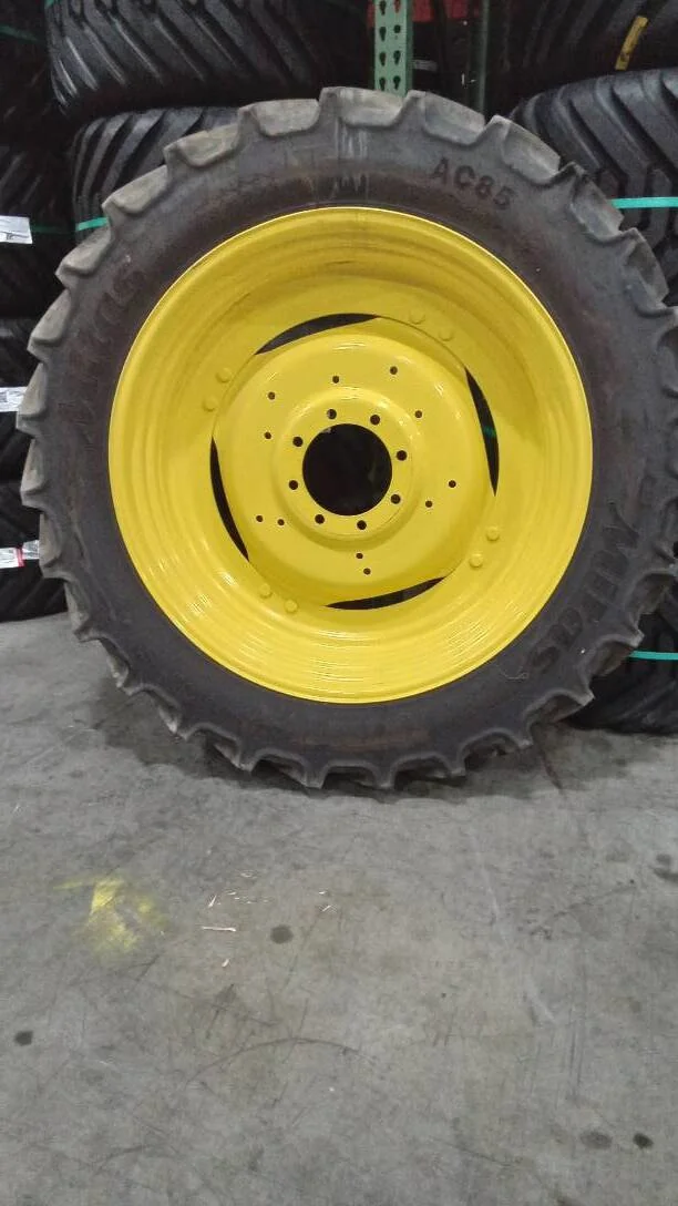 Take-Off 320/90R42 151B Mitas AC85 TL R-1W 95-100% on 10 X 42 8-10.82-8.78 4/2 Rail JD Yellow