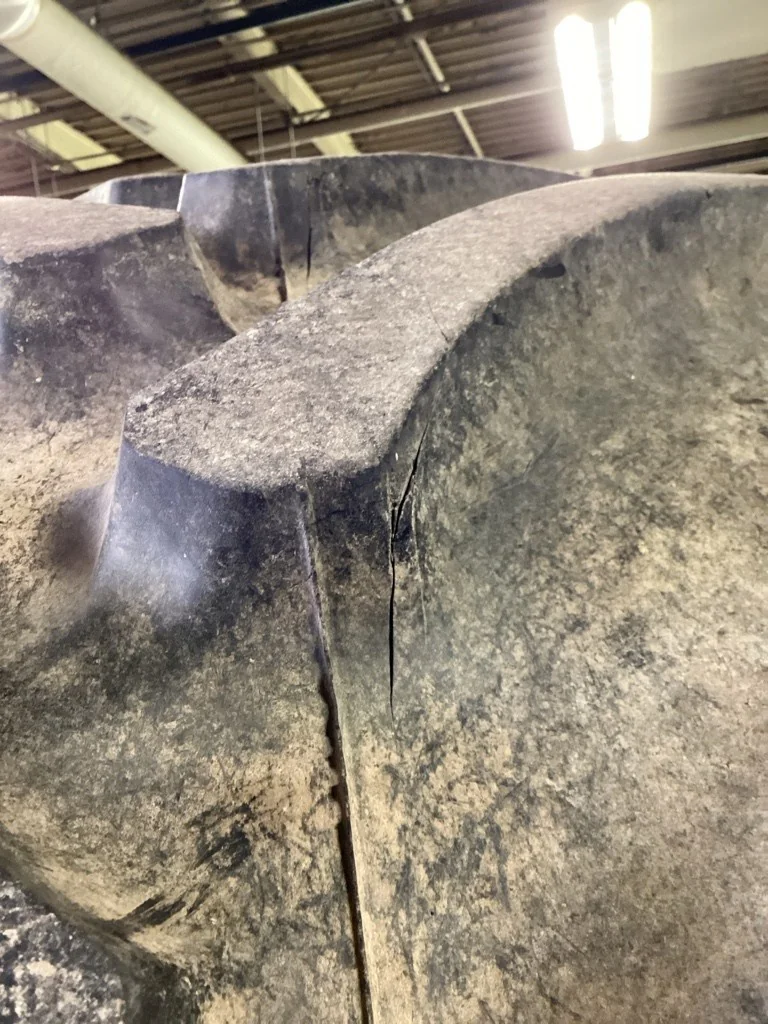 Used 710/70R38 166B Firestone RAT DT TL R-1W 75-80% On 23 x 38 (10-13.19-11.07) Solid wh image 5