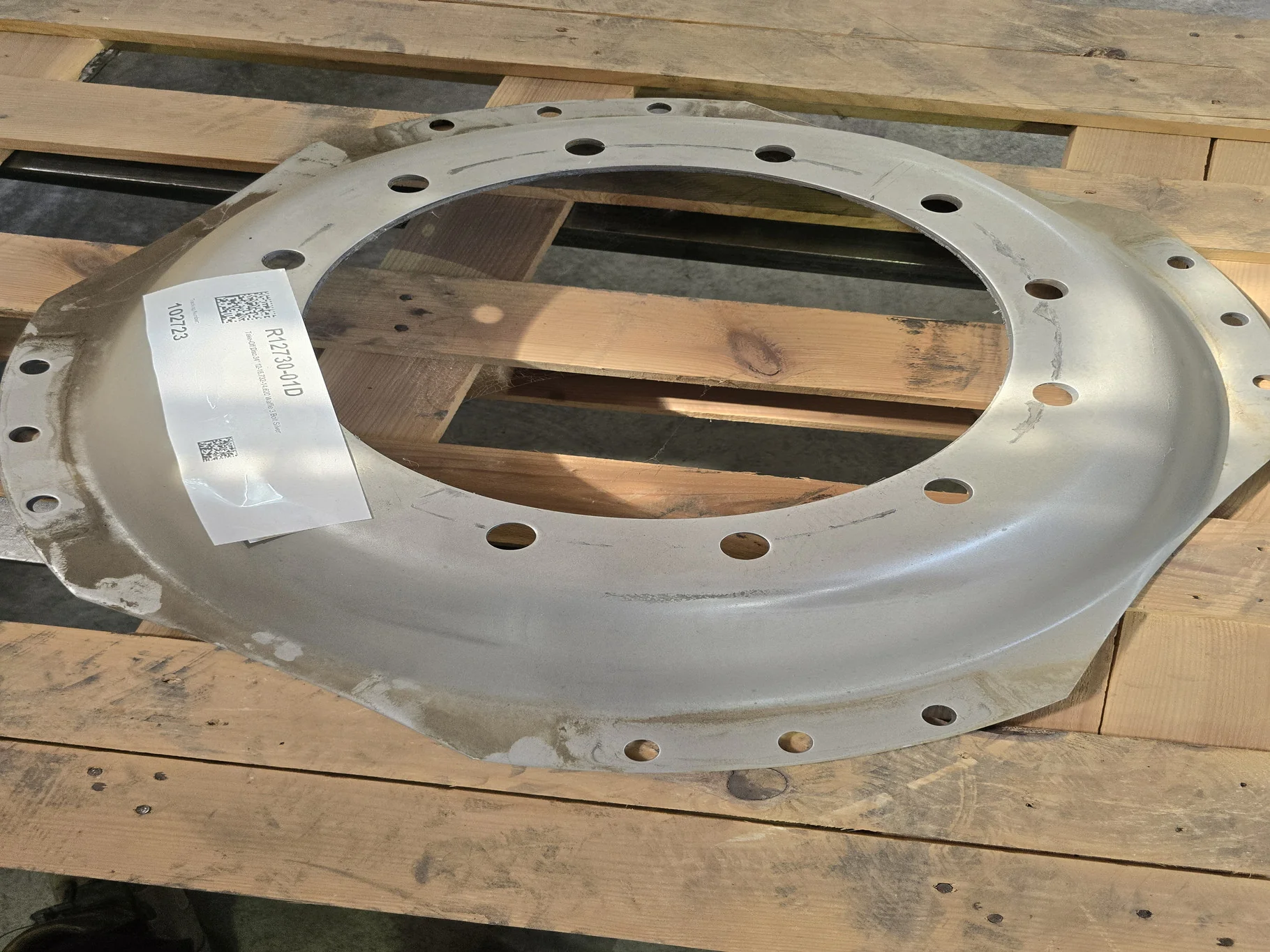 Take-Off Disc 34" 12-16.732-14.620 Waffle 3 Bolt Silver