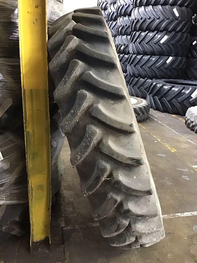 Used 380/90R46 152A8 Firestone Radial 9000 TL R-1W 80-85% on 13 X 46 10-13.19-11.07 Silver Dual image 3