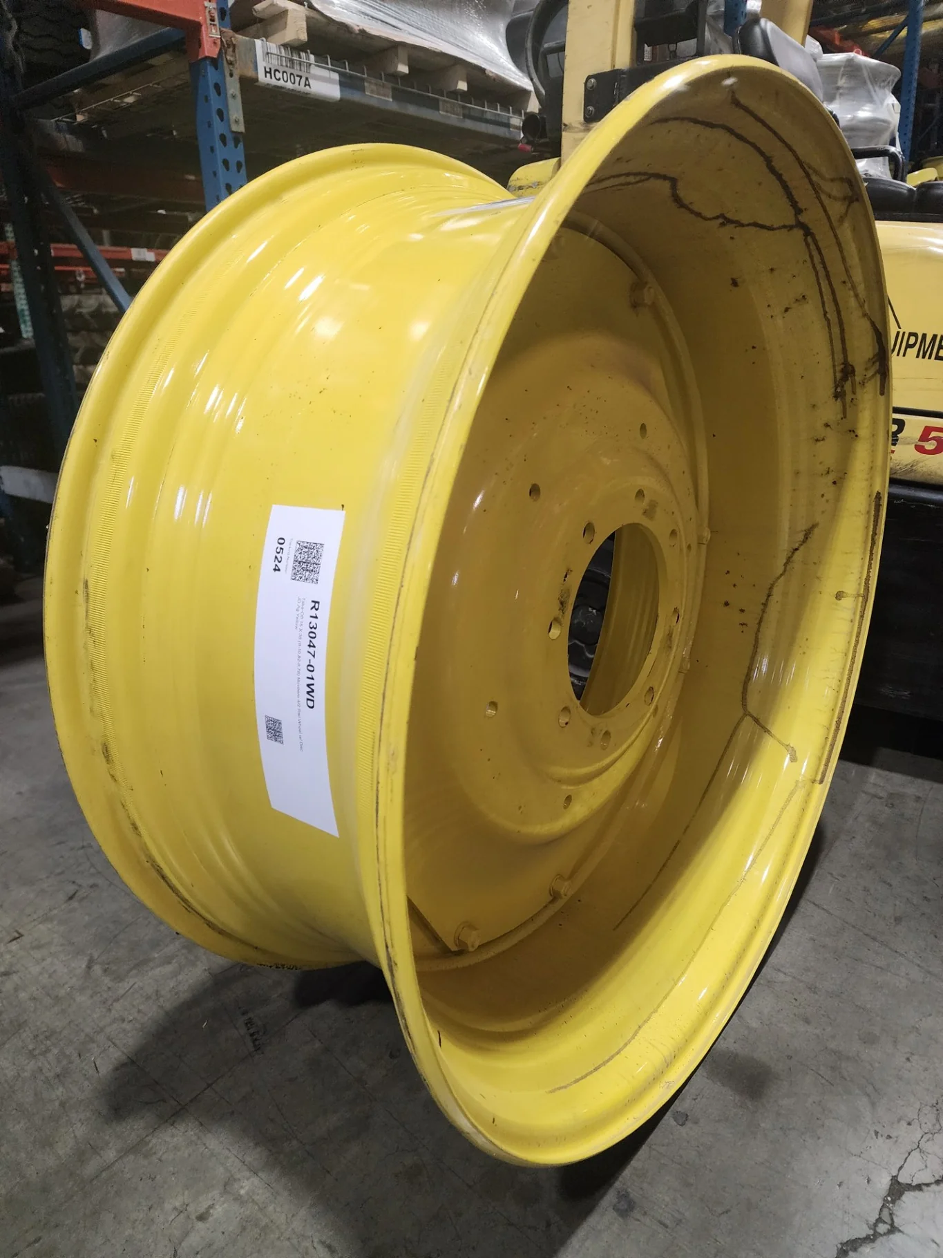 Take-Off 15 X 38 (8-10.82-8.78) Moveero 4/2 Rail Wheel w/ Disc JD Ag Yellow image 4
