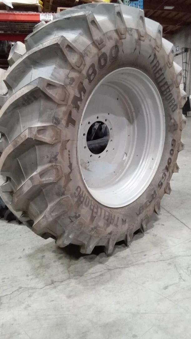 Take-Off 600/65R38 153D Trelleborg TM800 TL R-1W 95-100% on 18 X 38 10-13.19-11.07 Solid Gray Wheel image 2