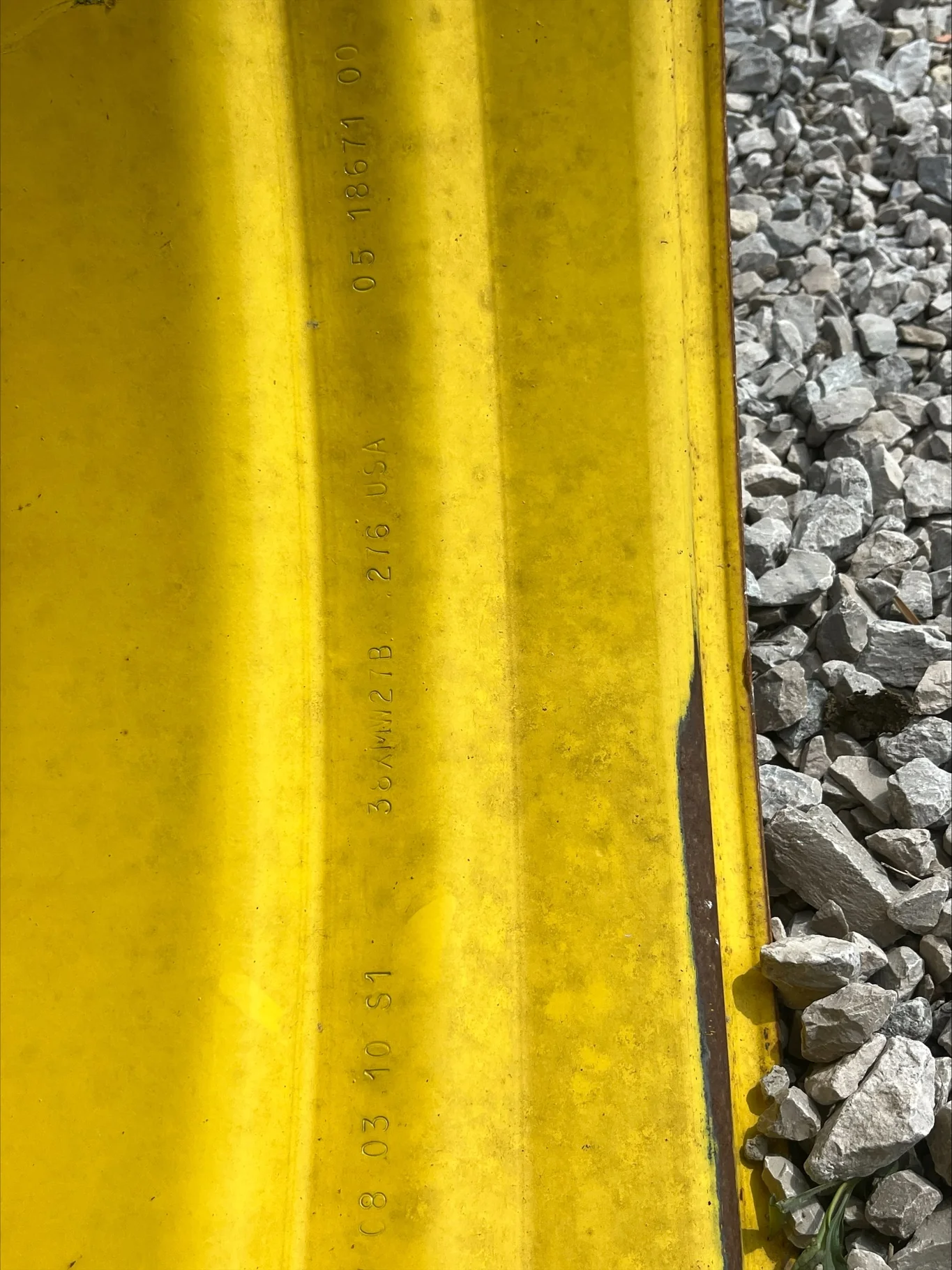 USED 27 X 38 10-13.19-11.07-18.89IN DOLLY DUAL YELLOW WHEEL image 3