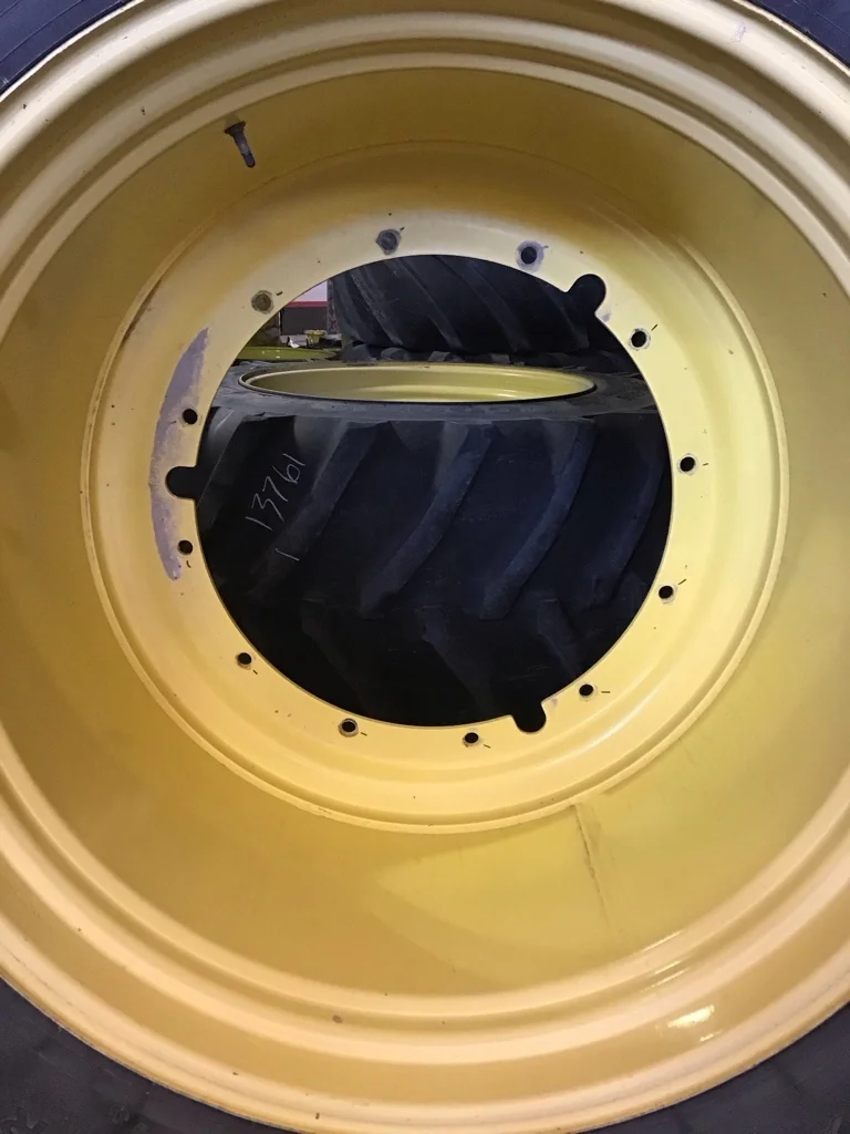 Used LSW 1100/45R46 181D Goodyear DT930 TL R-1W 55-60% on 38 x 46 12-32.047-30.078 R&R Yellow Wheel image 6