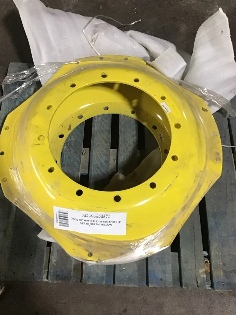 Used Disc 38" 12-19.685-17.651 Waffle 3 Bolt Yellow