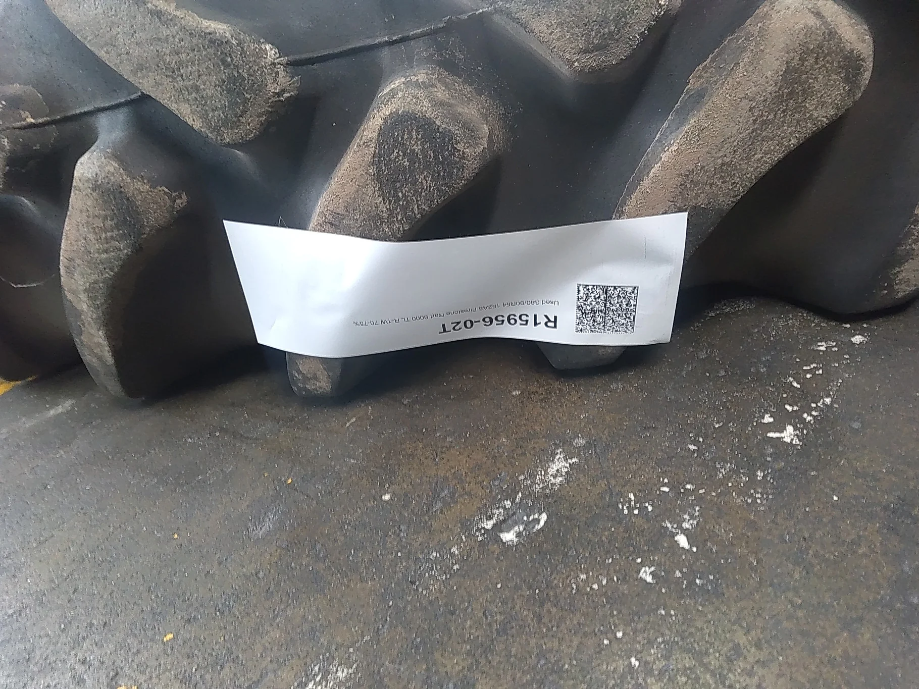 Used 380/90R54 152A8 Firestone Rad 9000 TL R-1W 70-75% image 2