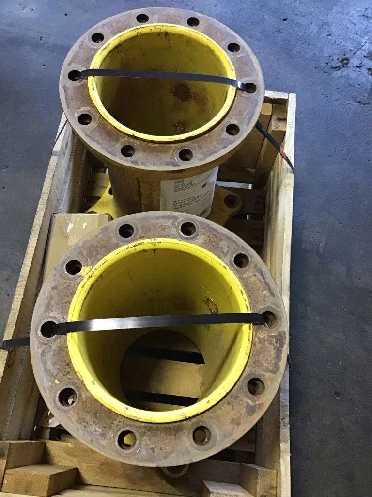 Used 21.5" 12-16.732-14.620 JD FWD Extension w/ 6" Spacer Yellow image 2