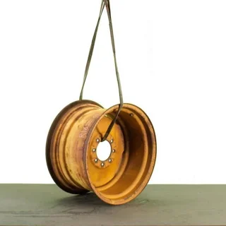 USED 16 X 26 8-8-6.0-7.25IN B.S. SILVER WHEEL