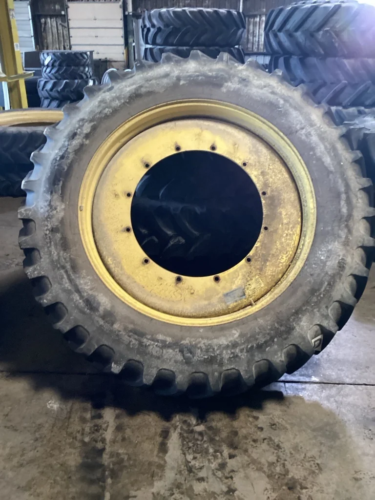 Used 380/105R50 168A8 Firestone 9100 TL R-1 70-75% On 12 x 50 12-32.047-30.078 Titan R&R Wheel