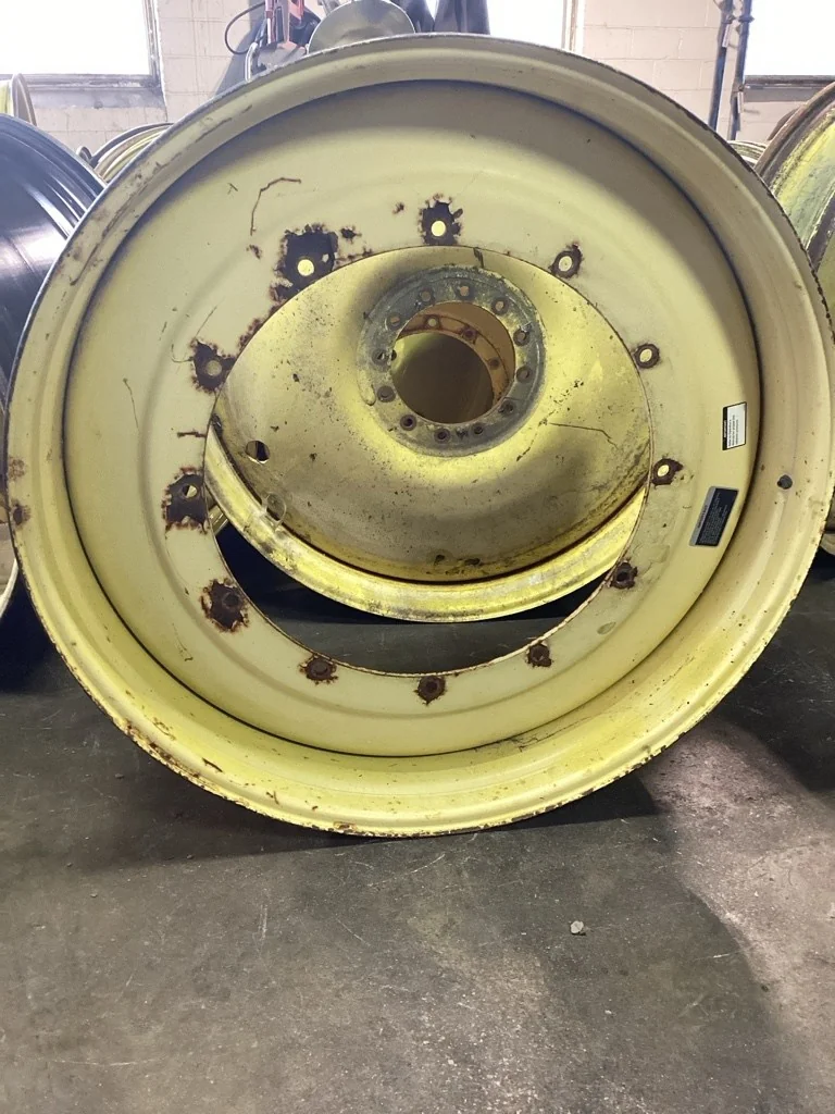 Used 13 x 50 12-32.047-30.078 Moveero Rim & Rail Yellow Wheel