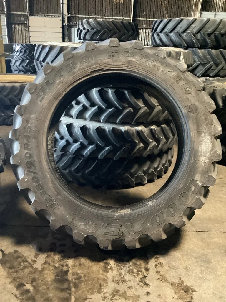 Used IF380/90R46 168D Goodyear Ultra Sprayer TL R-1 80-85%